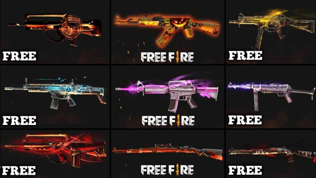 Free Fire ID And Password With guns skins